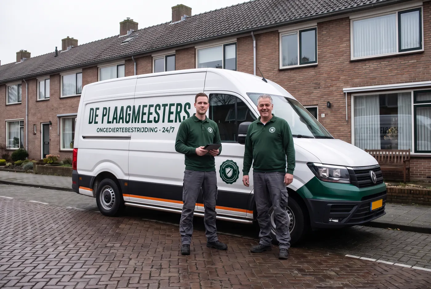 Team van gecertificeerde bestrijders van De Plaagmeesters