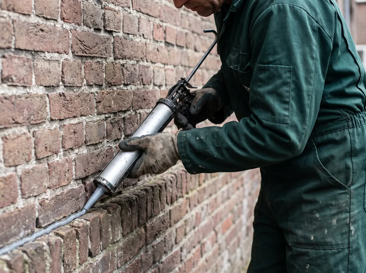 Kier in de gevel wordt professioneel afgedicht met kit